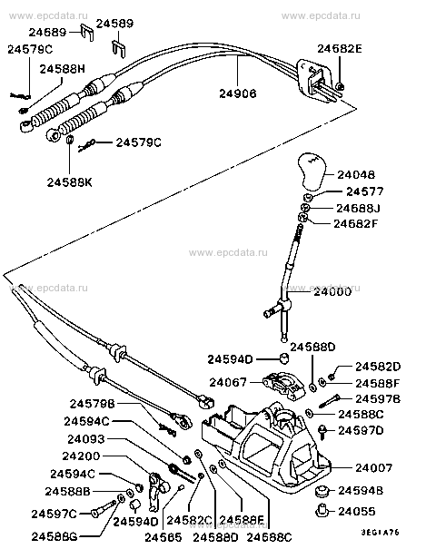 M/t floor shift linkage for Mitsubishi Lancer SNGF - Auto parts - Amayama