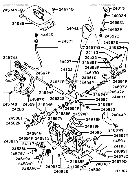 A/t floor shift linkage for Mitsubishi Lancer CK, CM, 8 generation 10. ...