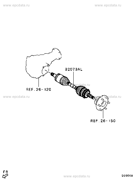 Front Axle Housing & Shaft