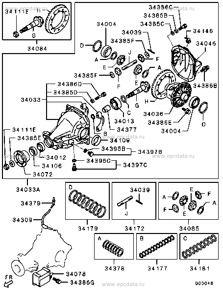Mitsubishi Pajero V80: Ölwechsel Verteilergetriebe (und Differentiale) 