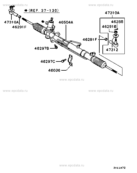 STEERING GEAR ATTACHING PARTS