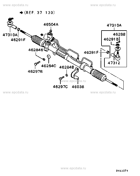 STEERING GEAR ATTACHING PARTS