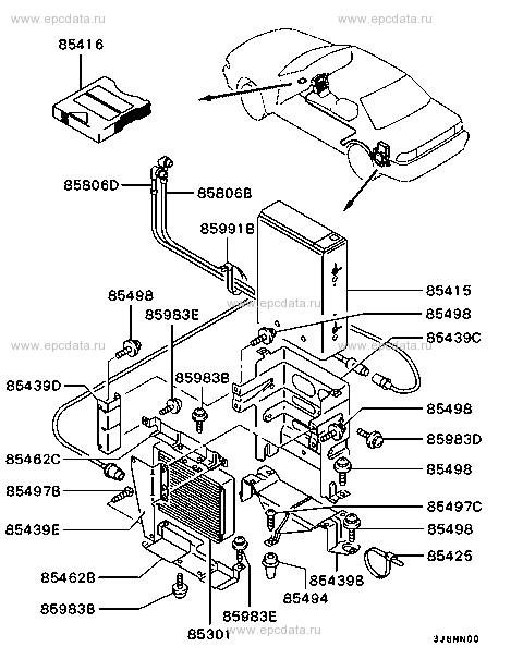 CD CHANGER & ATTACHING PARTS