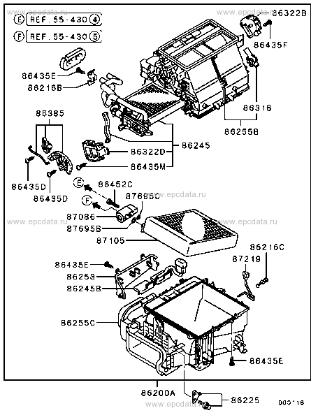 HEATER DISASSEMBLED PARTS