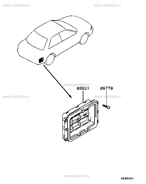 Ventilation & duct for Mitsubishi Lancer SNGF - Genuine parts - Amayama